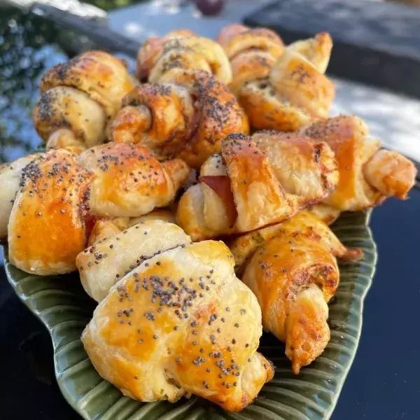 Croissants au jambon 