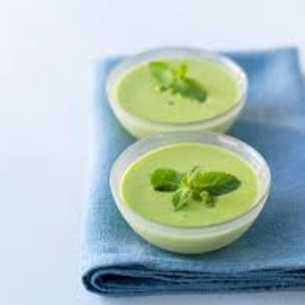 Velouté de courgettes froid