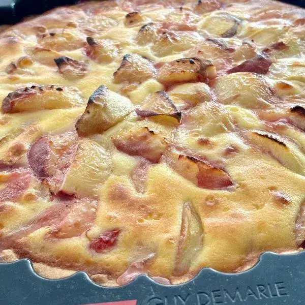 La tarte aux pêches