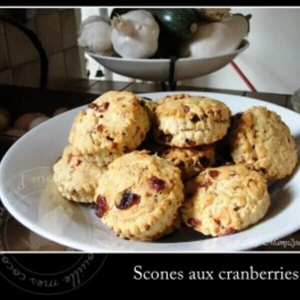 Scones aux cranberries façon "Jamie"