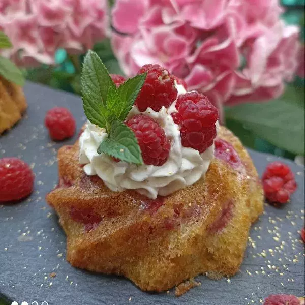 Twists moelleux citron framboises