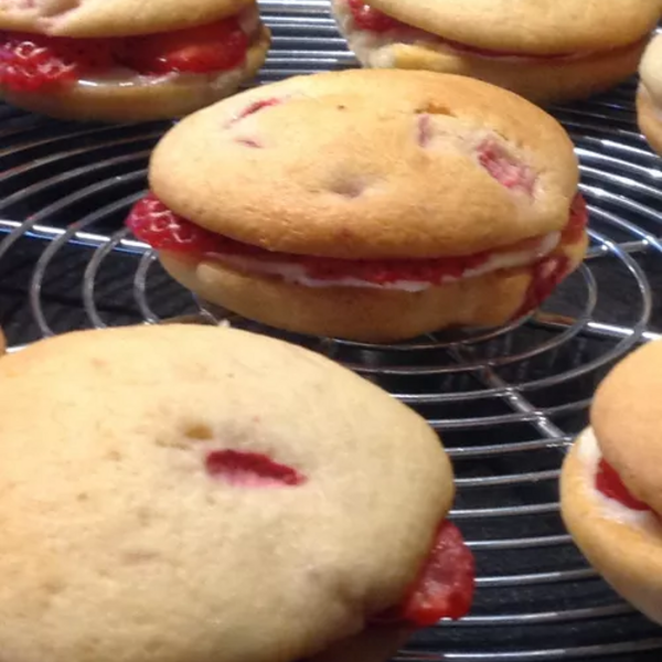 Whoopies à la fraises