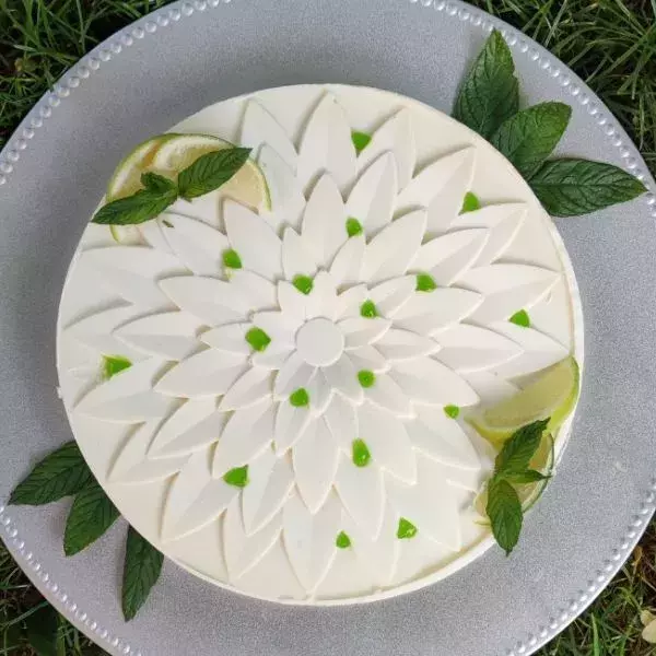 Entremet menthe citron