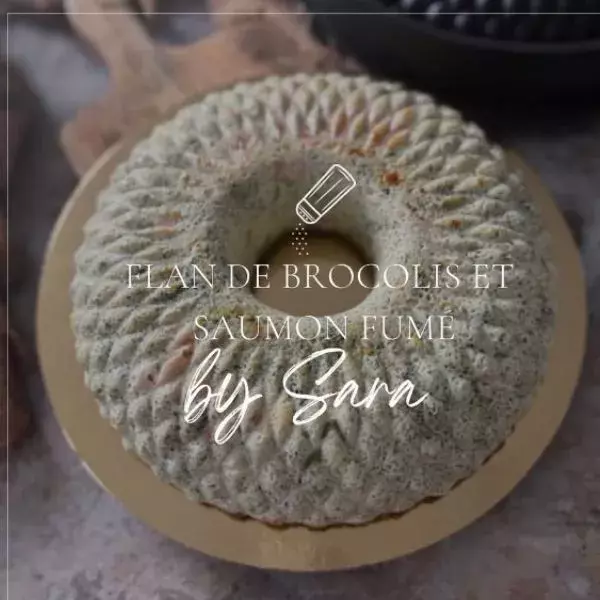Flan de brocolis et saumon fumé