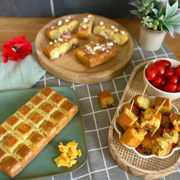 Trio de cake courgette