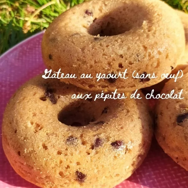 Gâteau au yaourt (Sans œuf) aux pépites de chocolat 