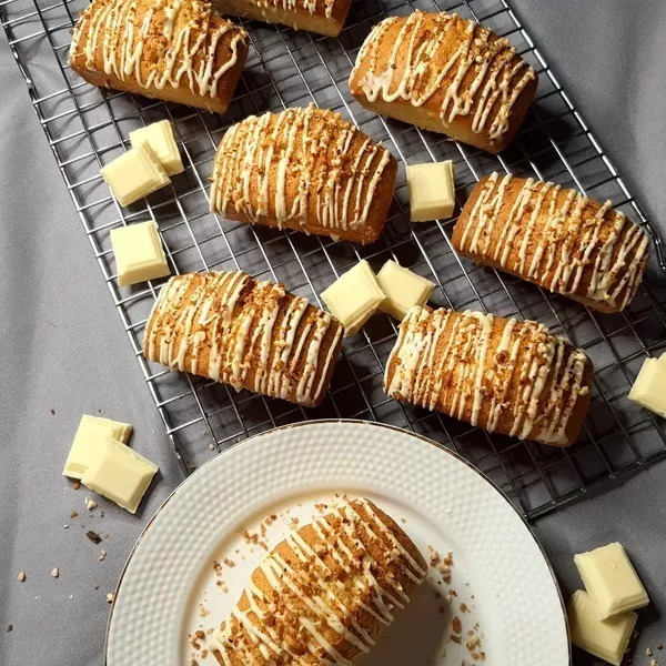 Mini cake vanille chocolat blanc