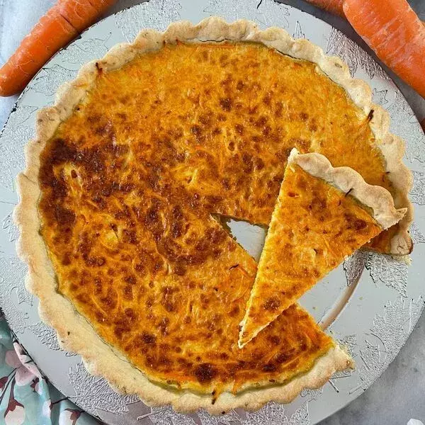 Tarte aux carottes et au chèvre