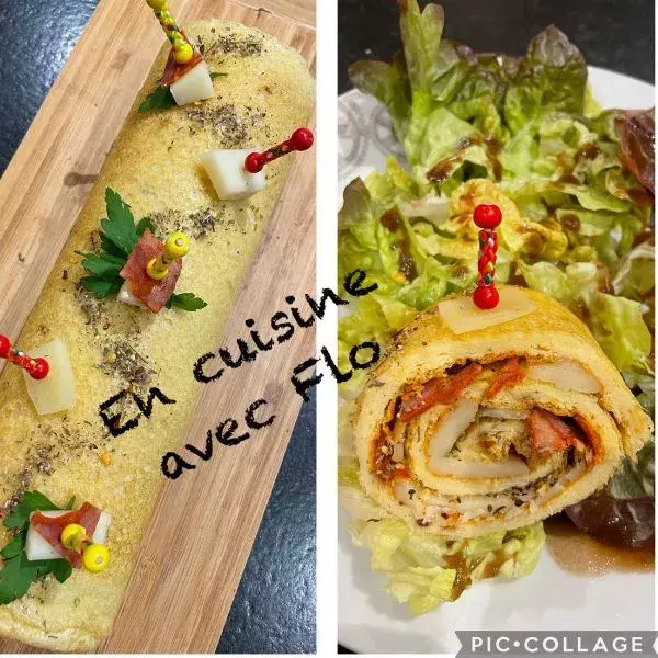 Omelette soufflée façon basque