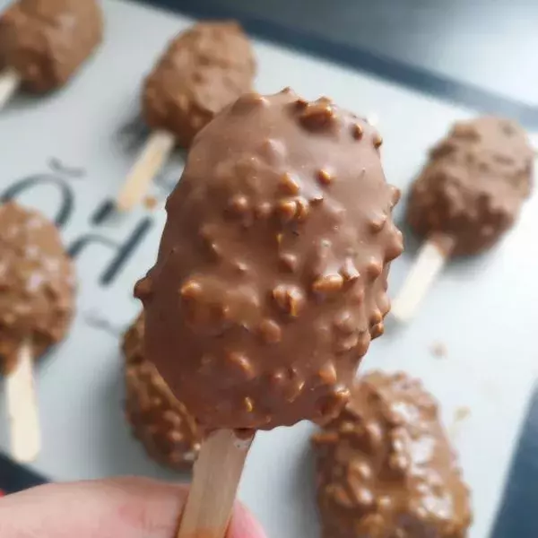 Mini magnums vanille chocolat amandes