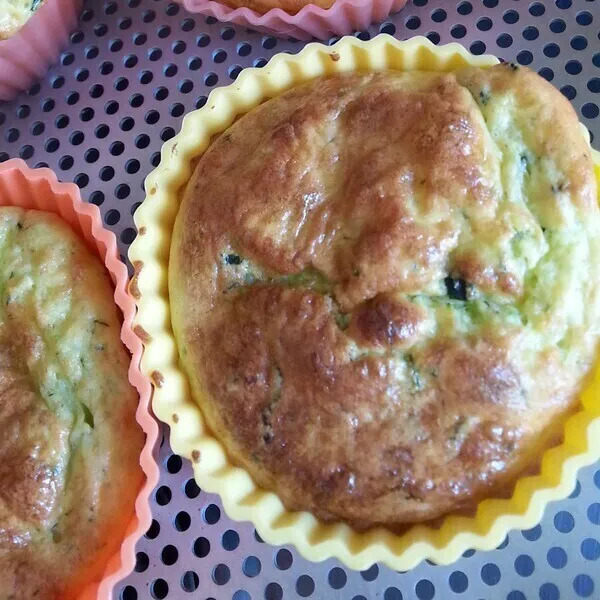 flans à la courgette et au comté