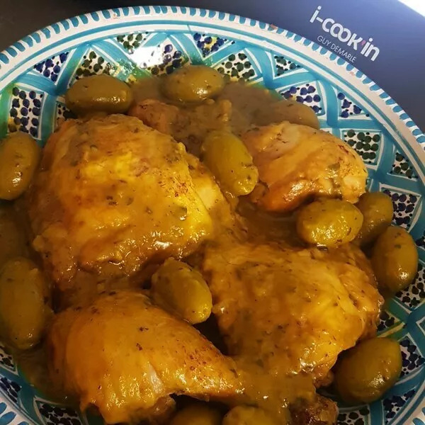 Poulet aux olives 