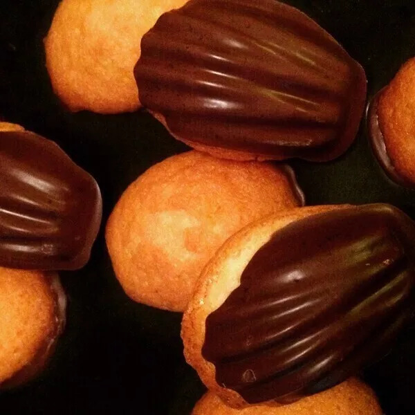 Madeleines coque chocolat