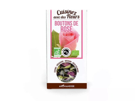 Fleurs à croquer bio Boutons de rose, 30g