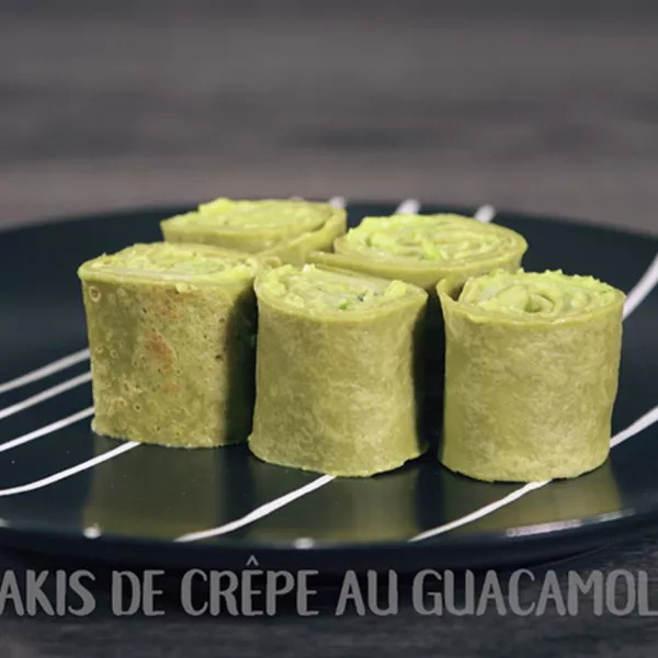 Maki de crêpes au guacamole