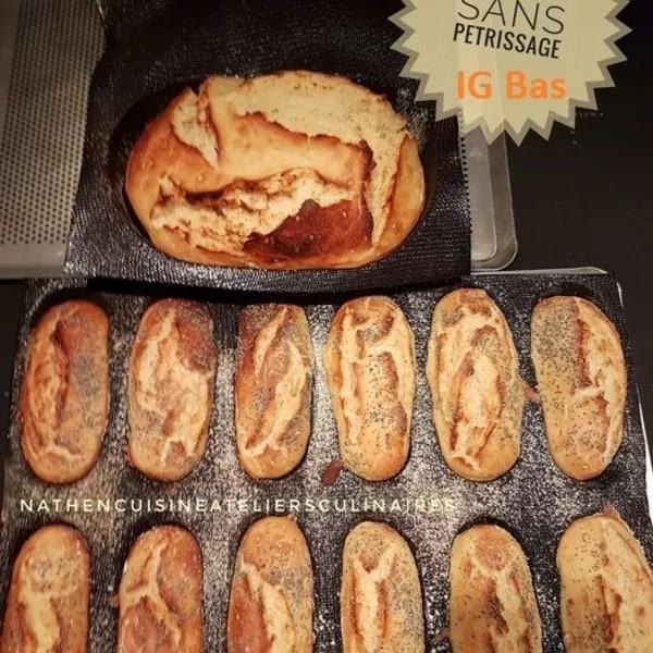 Pain sans pétrissage IG Bas Nathencuisine