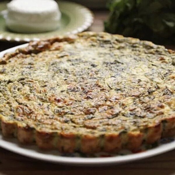 Quiche sans pâte cresson/chèvre