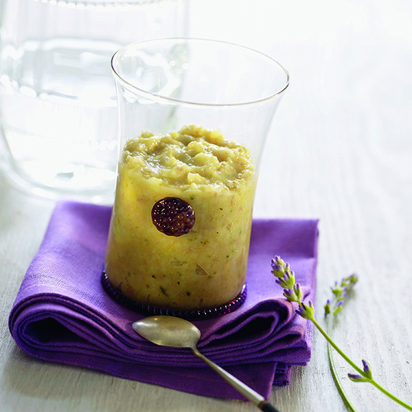 Petits pots d'agneau, boulgour et courgette