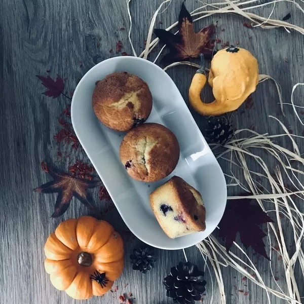 Muffins aux fruits rouges, 12 pièces