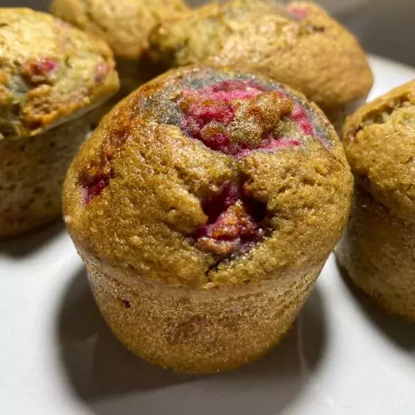 Mini Muffins aux framboises 