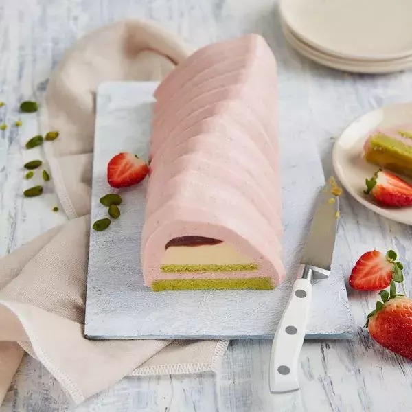 Bûche fraise mandarine