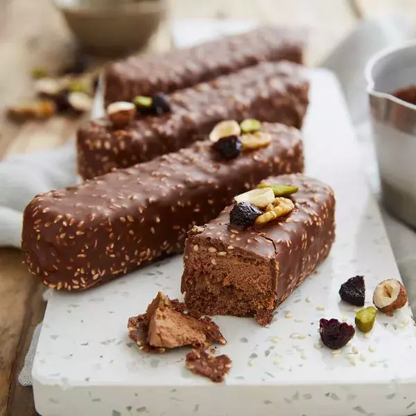 Bûchettes au chocolat au lait et noisettes