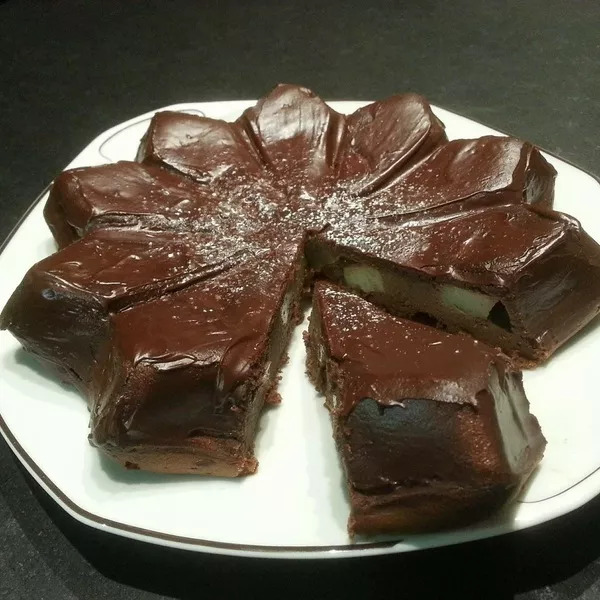 Gâteau au mascarpone, chocolat et poires (Dude)