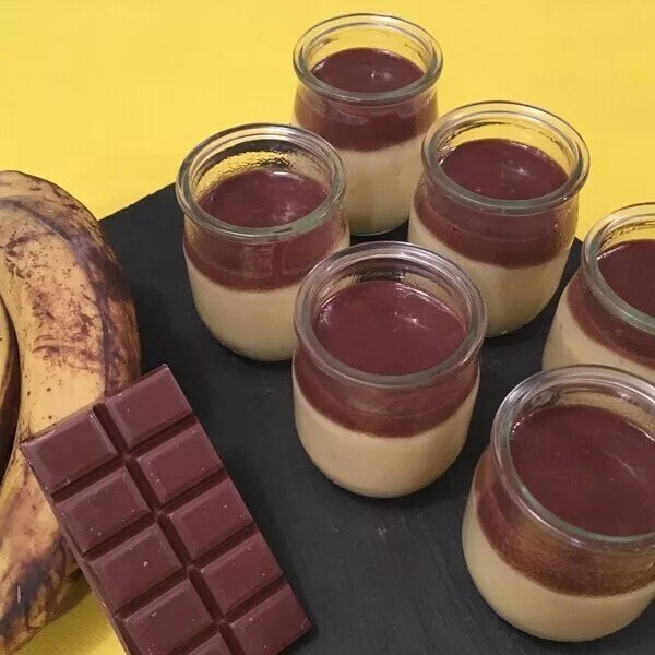 Crèmes banane chocolat Lauratatouille