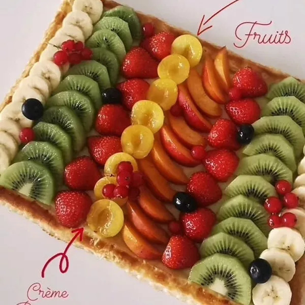 Tarte feuilletée multi fruits