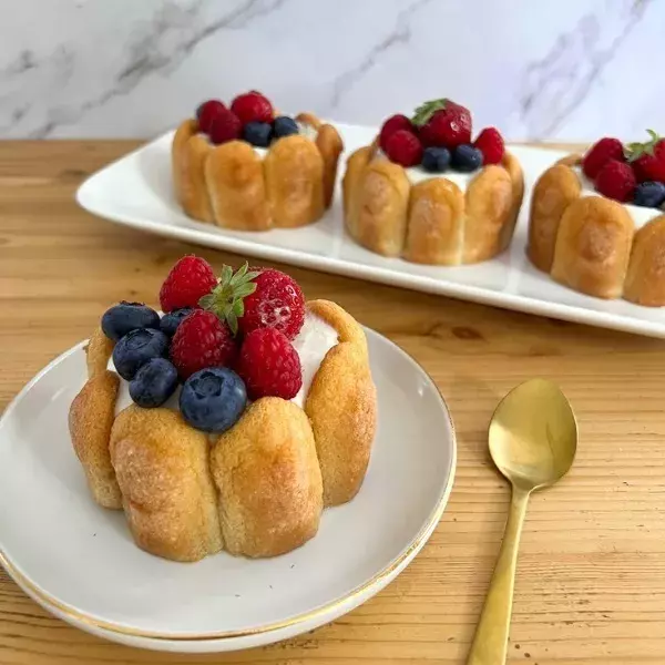 Mini charlottes aux fraises