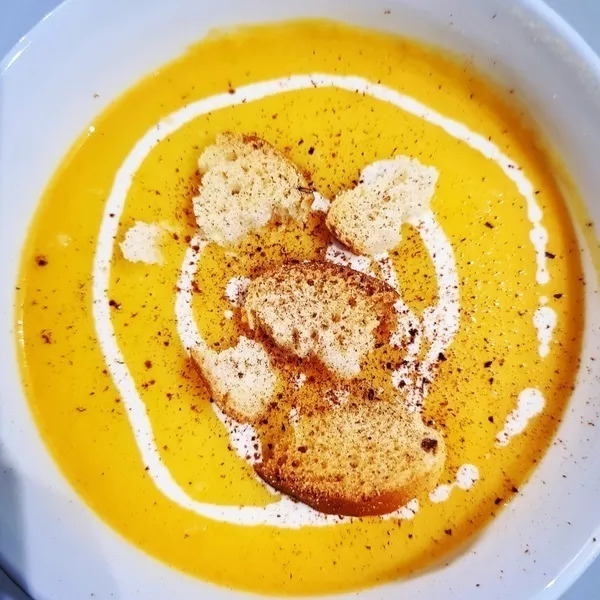 Velouté de butternut à la noix de muscade