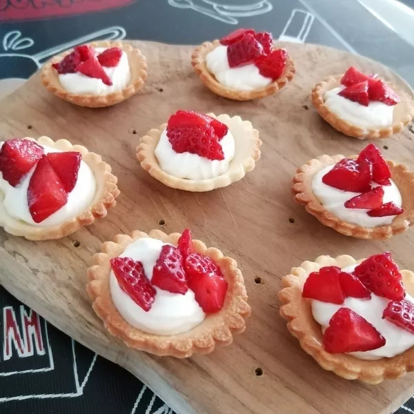 mini tartelettes aux fraises