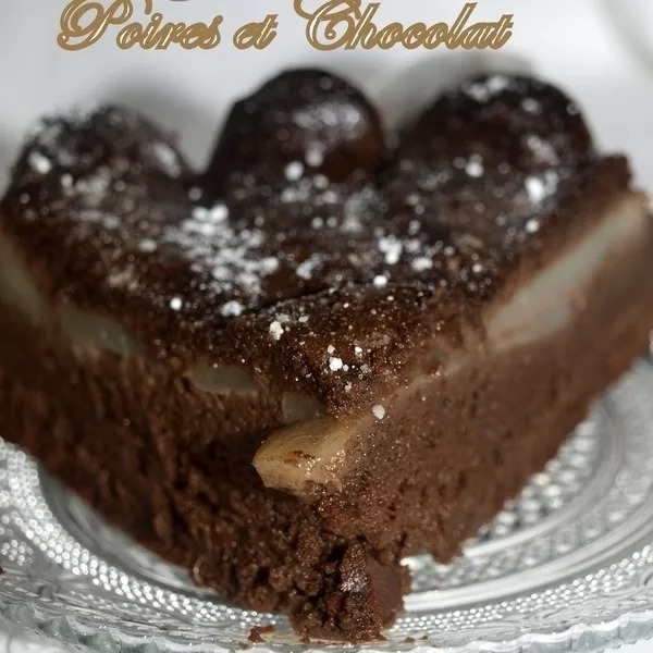 Gâteau poires et chocolat 