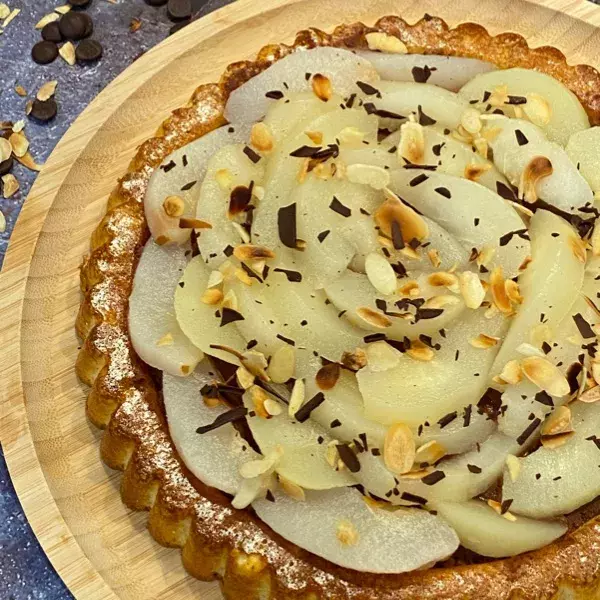 Tarte renversée poires chocolat