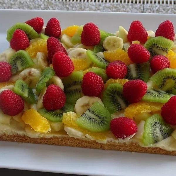 Tarte folle aux fruits avec ou  sans gluten 