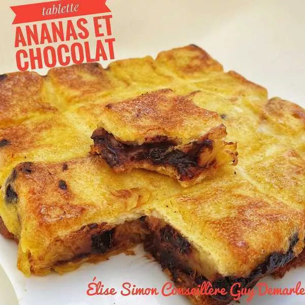 Croque tablette sucré Ananas et Chocolat