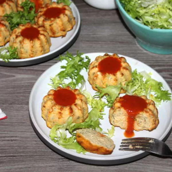 Petits pains de poisson aux fanes de radis