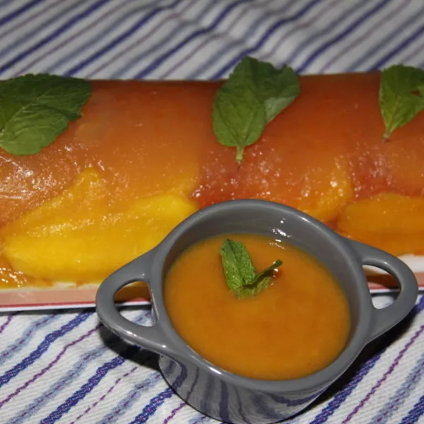 Terrine de pamplemousses et mangue 