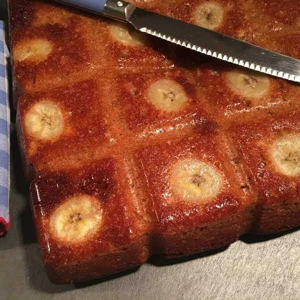 Gâteau carambar-banane