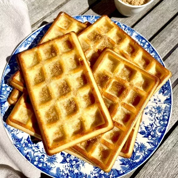 Gaufres sucrées sans beurre