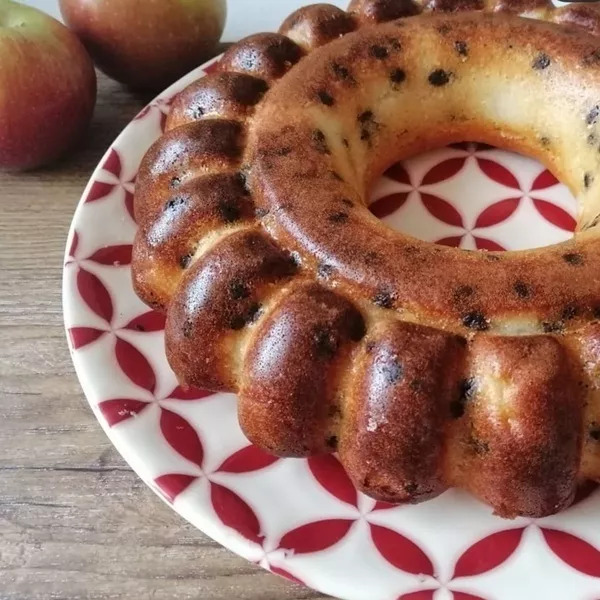 Gâteau pommes et pépites de chocolat 