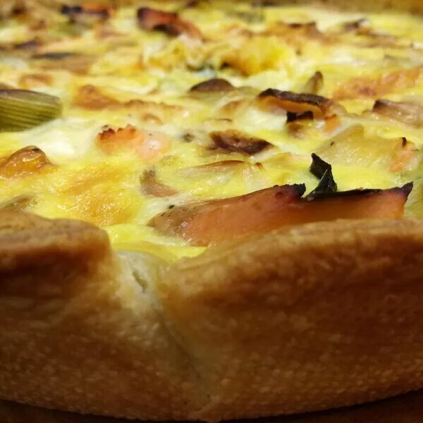 QUICHE POIREAUX SAUMON SANS LAIT