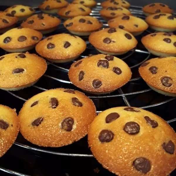 Financiers aux pépites de chocolat