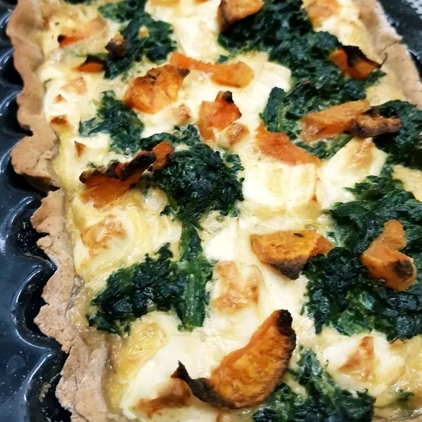 QUICHE PATATES DOUCES EPINARDS  FETA