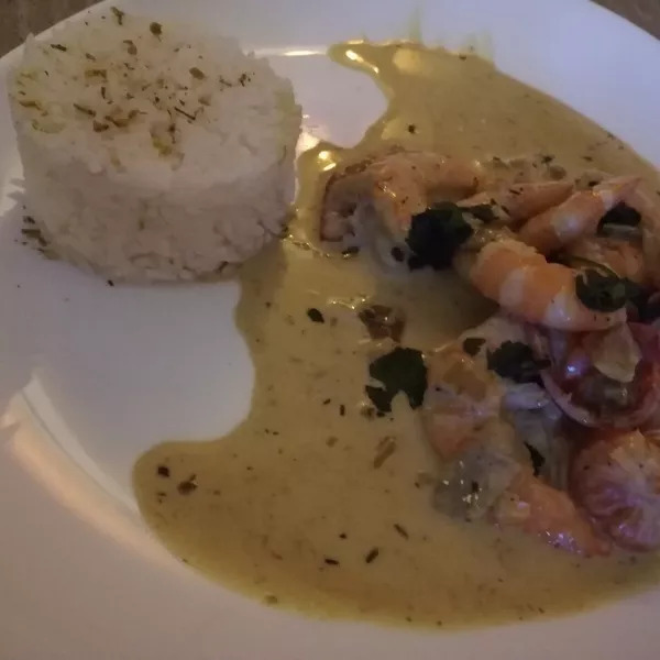 crevettes au lait de coco mix d'épices spécial poisson 