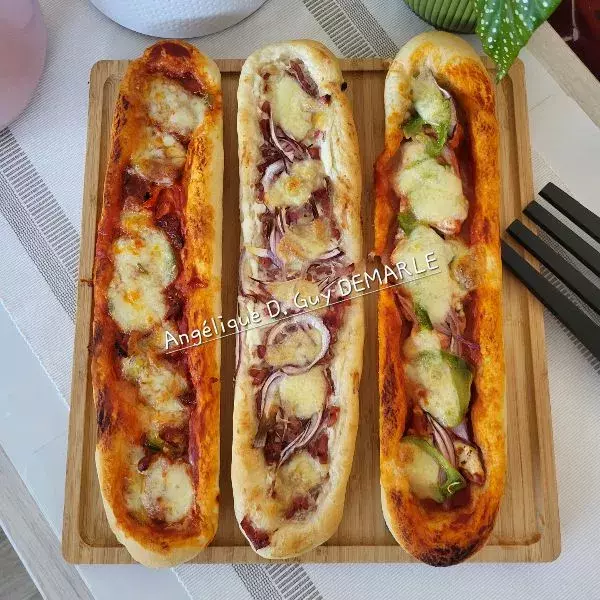 Pizza 3 baguettes