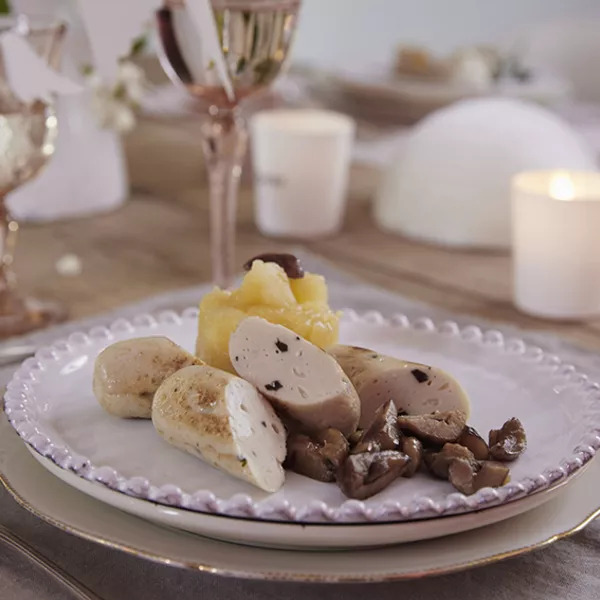 Boudins blancs truffés