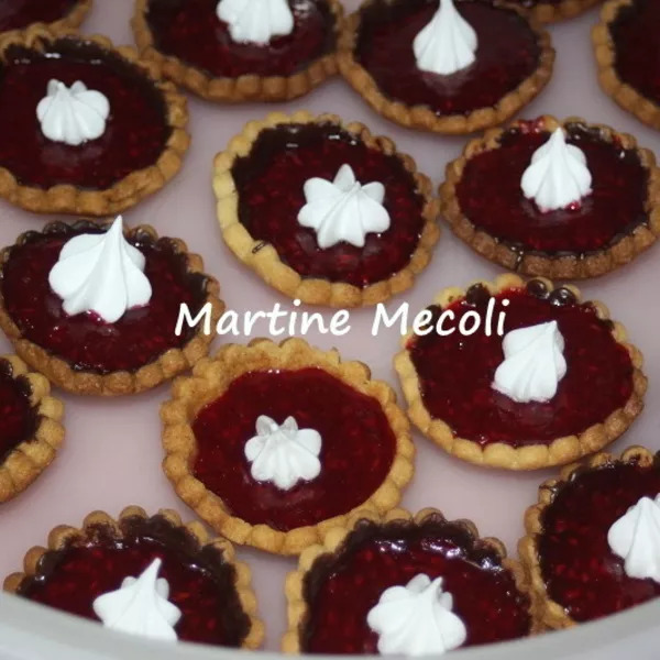 Coquilles chocolatées à la framboise