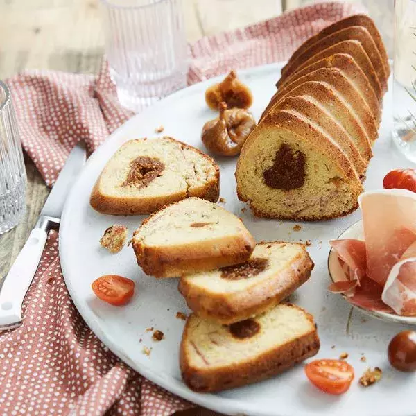 Cake aux figues et au jambon