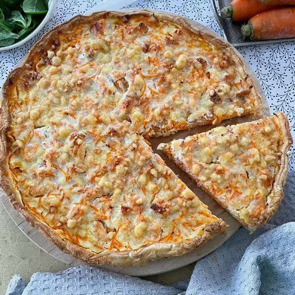 Tarte au saumon  et carottes